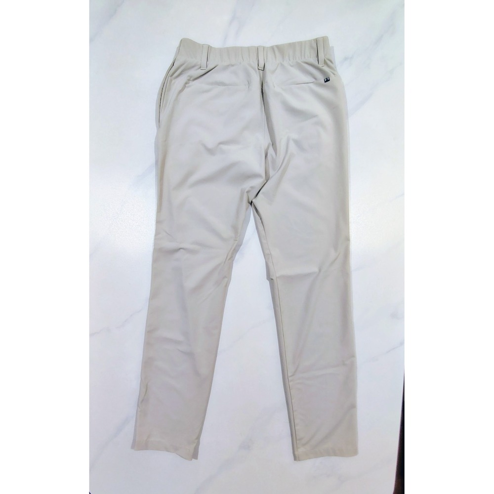 Under Armour Pants Mens 32x33 Beige UA Iso Chill Tapered Golf Stretch Trousers - Picture 5 of 10